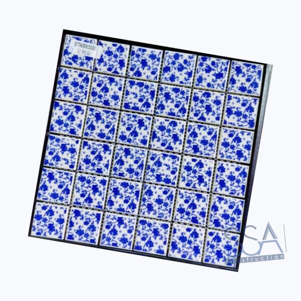 Blue and White Porcelain Mosaic